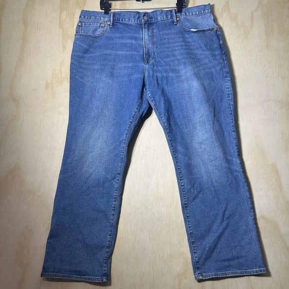 Gap 1969 Straight Blue Jeans Light Wash 42X30 - Picture 1 of 11